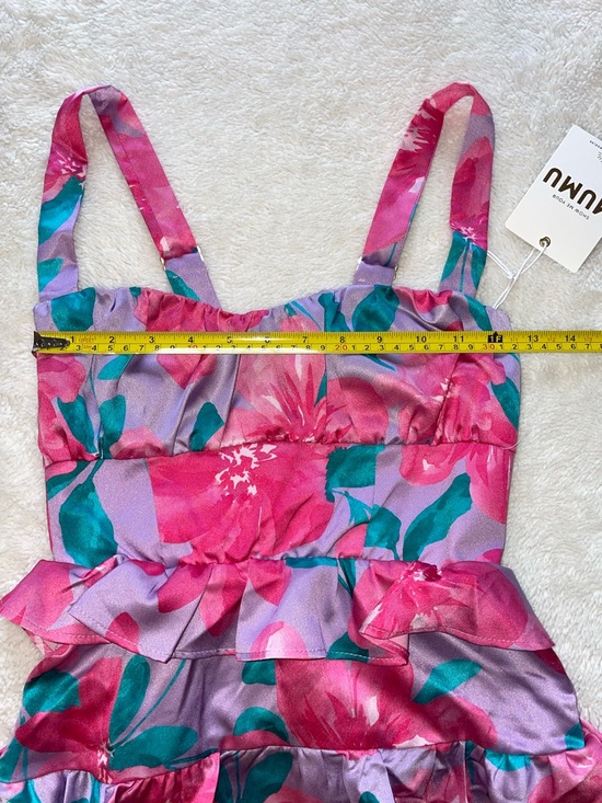 Show Me Your MuMu Monique Floral Tiered Ruffle Midi Dress - Picture 5 of 9